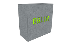 Betonový blok BBU11R 300x600x600 mm
